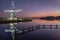 Sunset Reflection of Helper Windmill in Groningen, The Netherlands