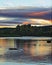 Sunset reflections in the River Spey