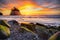 Sunset at Rialto beach