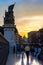 Sunset right under the  Altare della Patria in Rome