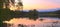 Sunset river calm water natural panorama scenic landscape