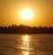Sunset at river Nile