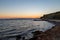 Sunset from Robinson beach , Balchik