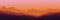 Sunset rocky mountain vector illustration