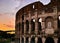 Sunset of Rome Colosseum