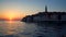 Sunset at Rovinj, Croatia in Panoramic View