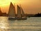 Sunset sailing on the Hudson River