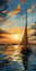 Sunset Sailing: A Pictorial Representation Of A J 22 In Charleston Harbor