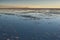 Sunset in the Salar de Uyuni near Colchani. It is the largest salt flat in the World UNESCO World Heritage Site - Bolivia