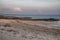 Sunset at Salthill beach in Galway Bay