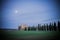 Sunset on San Galgano Abbey, Tuscany