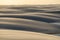 Sunset in Sand Dunes ans Lagoons in Lencois Maranhenses National Park, Brazil