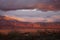 Sunset of the Sandia mountains.