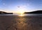 Sunset on Sandy Beach at Port Erin - Isle of Man