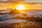 Sunset at Sandymouth Beach Cornwall