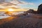 Sunset at Sandymouth Beach Cornwall