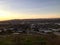 Sunset Santa Monica Los Angeles seen from Baldwin Hills