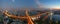 Sunset scence of Rama 9 Bridge with Chaopraya river at Bangkok Thailand