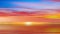 Sunset at sea  orange gold lilac pink yellow blue colorful  clouds reflection on water wave ,dramatic fluffy clouds at  evening sk