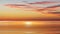 Sunset at sea orange pink gold dramatical cloudy sky and sea water reflection seascape  summer weather