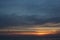 Sunset on the sea, parachute, beautiful sky