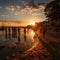 sunset sea,people relax ,yacht boat on sea water,