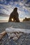 Sunset through Sea Stack