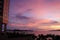 Sunset at the seafront of Pattaya