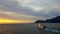 Sunset seen from a boat, Galapagos islands