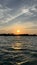 Sunset Serenade: Nature\'s Grand Finale by the Seashore