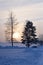 Sunset Serenity: Capturing Winter\\\'s Tranquil Embrace