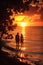 Sunset Serenity: Love blossoms in the glow of a breathtaking sunset