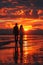 Sunset Serenity: Love blossoms in the glow of a breathtaking sunset