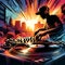 Sunset Sessions: DJ Silhouette Merging with City Pulse