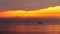 The sunset in the Seto Inland Sea