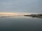 Sunset on the shore of Lido Di Jesolo, Italy