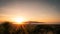 Sunset shot with colourful sky with mountain backdrop Kapiti Island