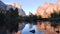 sunset shot of el capitan and bridal veil falls in yosemite