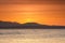 A sunset shot at the Golden Gardens Park in Seattle, Washington