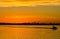 Sunset with the silhouette of a boat on the inter coastal in Belleair Bluffs, FloridaSunset with the silhouette of a boat on the i