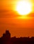 Sunset Sillouette with Grain Elevator