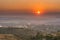 Sunset sky background red orange clouds nature light atmosphere maya tropical dramatic panorama spectacle climate outdoor.Thailand