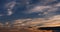 Sunset sky. Hi-res panorama.