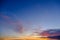 Sunset sky landscape blue horizon abstract nature beautiful Cloudscape outdoor