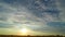 Sunset Sky over a Wheat Field