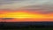 Sunset sky panoramic overview footage