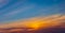 Sunset sky panoramic photo cloud background