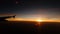Sunset in the Sky. Snap from the aeroplane