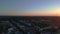 sunset sky Steglitz city Berlin evening Breathtaking aerial view flight drone