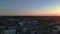 sunset sky Steglitz city Berlin evening Perfect aerial top view flight drone